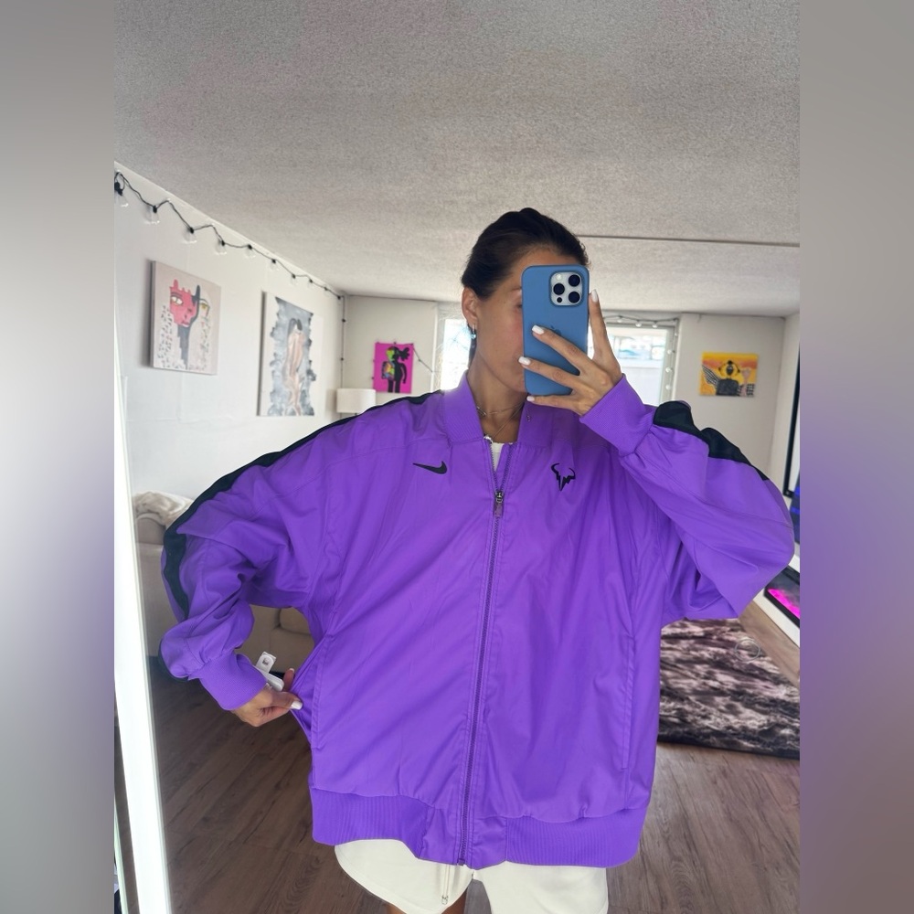 Nike Women's Vibrant Purple Bomber Jacket